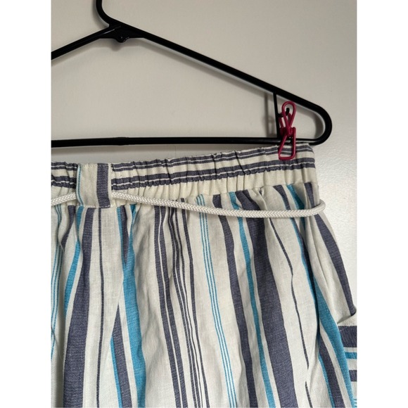 Beau Dawson LA NY Womens Linen Striped Drawstring Pants sz M Beach Casual Boho - Picture 5 of 7